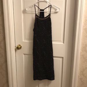 Beautiful detailed sequence black dress!